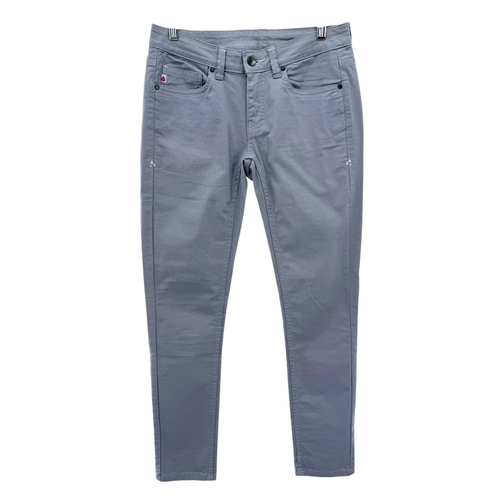 Stio Womens Rivet Canvas Pants Magnet Grey Slim Fit Size 4 Outdoor Hiking Pants